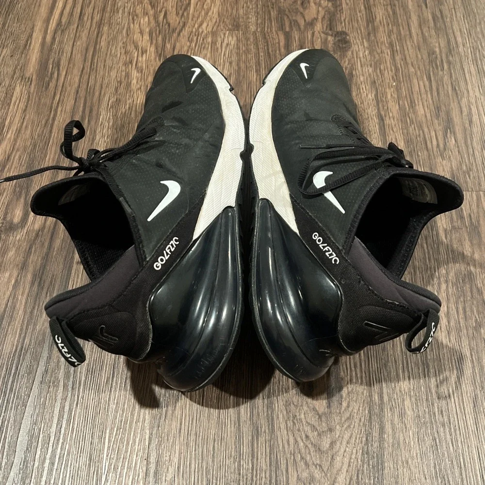 Nike Air Max 270 G Golf Shoes Color Black White Men's Size 12
